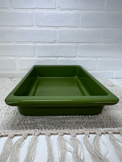 Catherine Holm Avocado Green & White Lasagna Pan