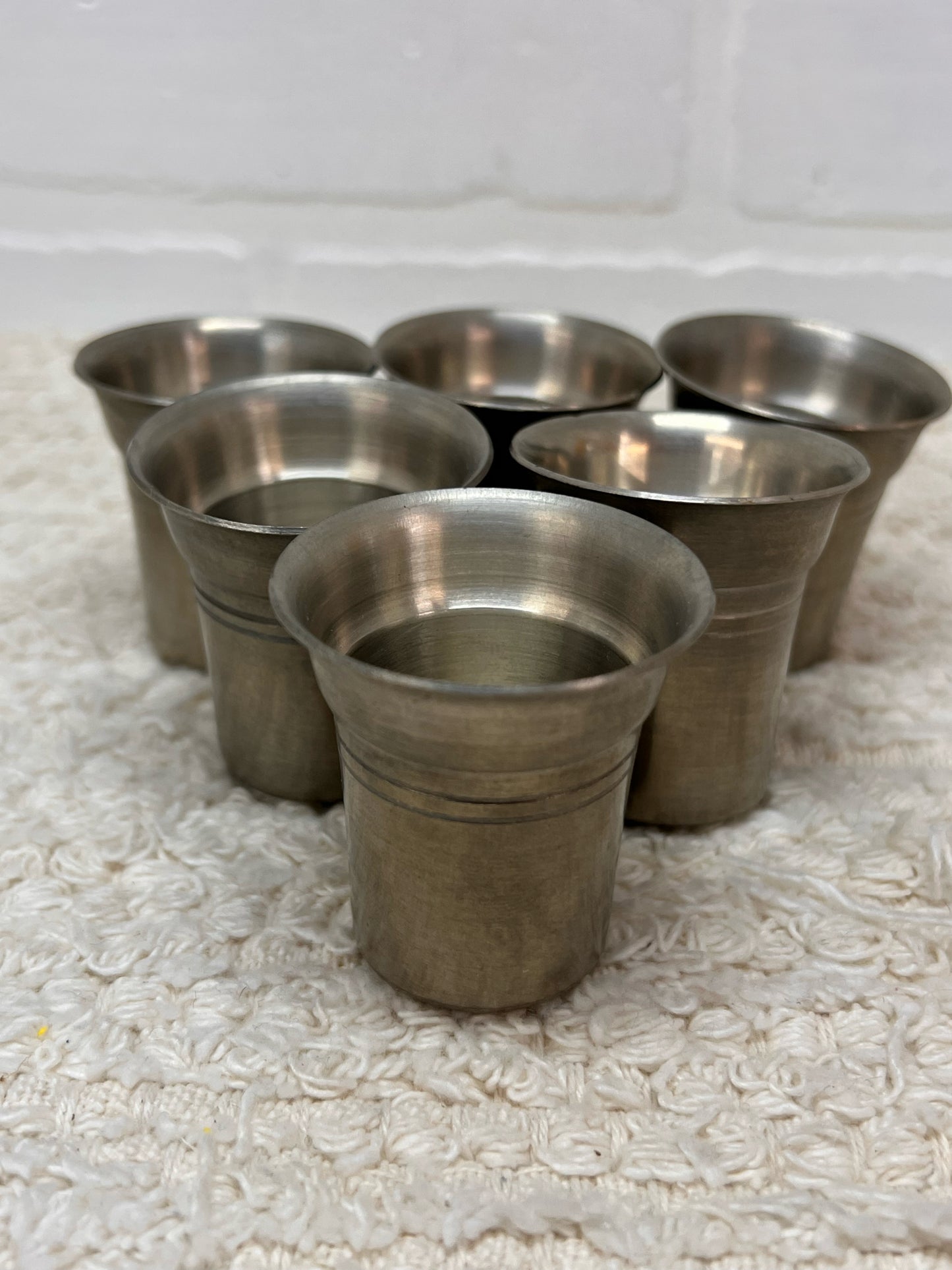 Austrian Pewter Glass Set - Vintage 1970s