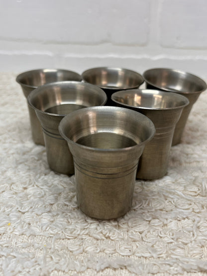 Austrian Pewter Glass Set - Vintage 1970s
