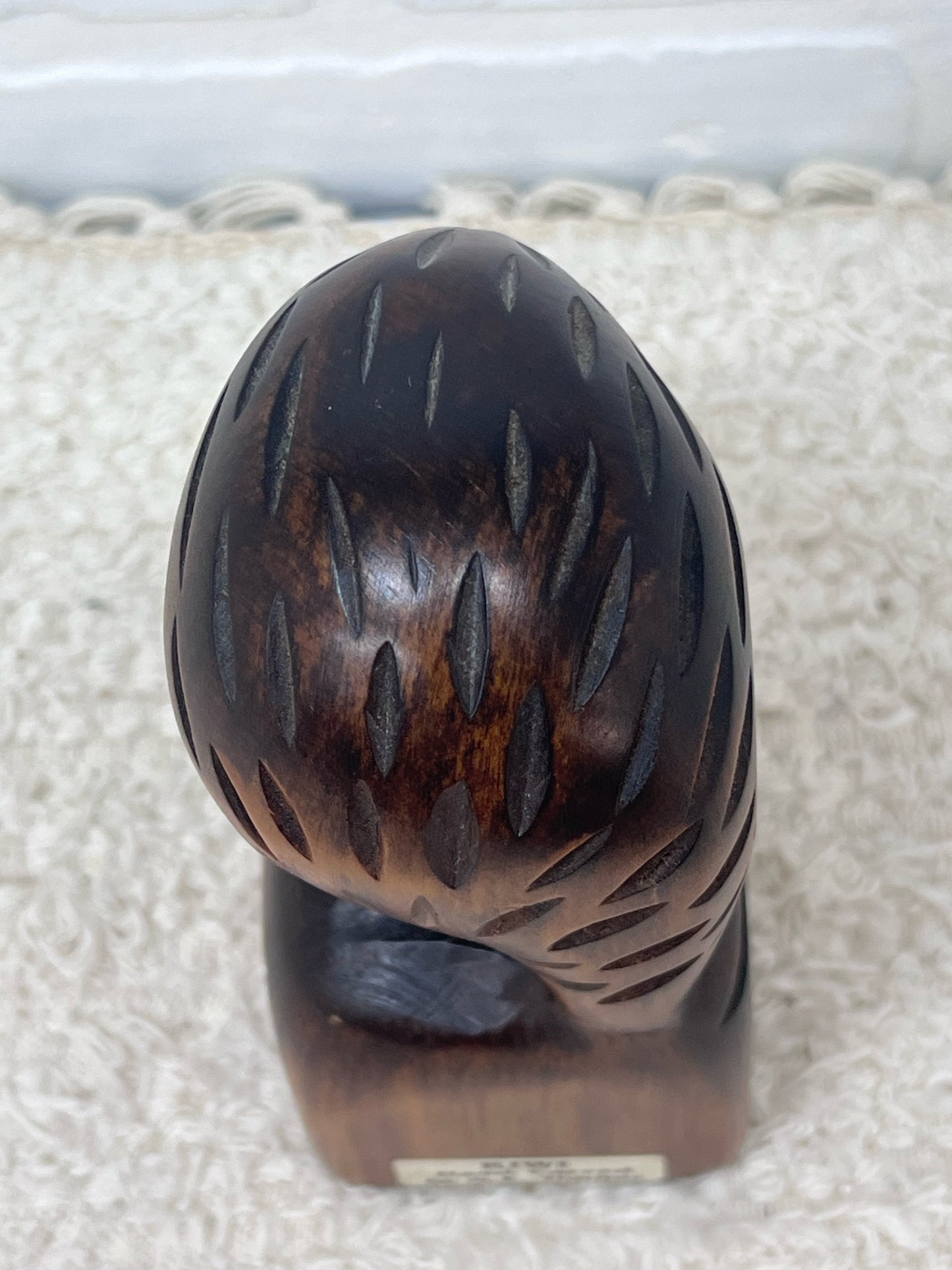Hand Carved Wood Kiwi Bird