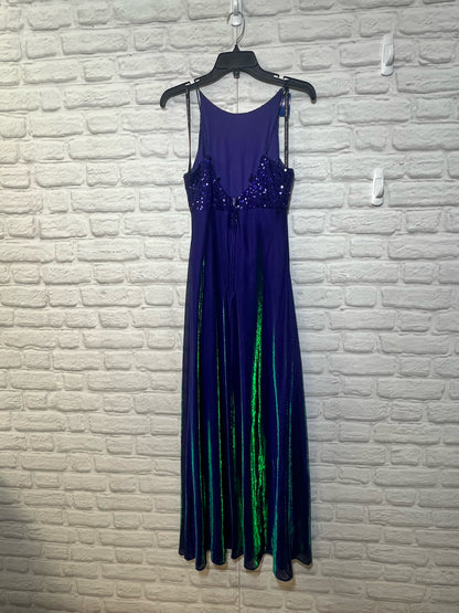 Size 11-12 Blondie & Me Evening purple 90s/Y2K prom slip dress