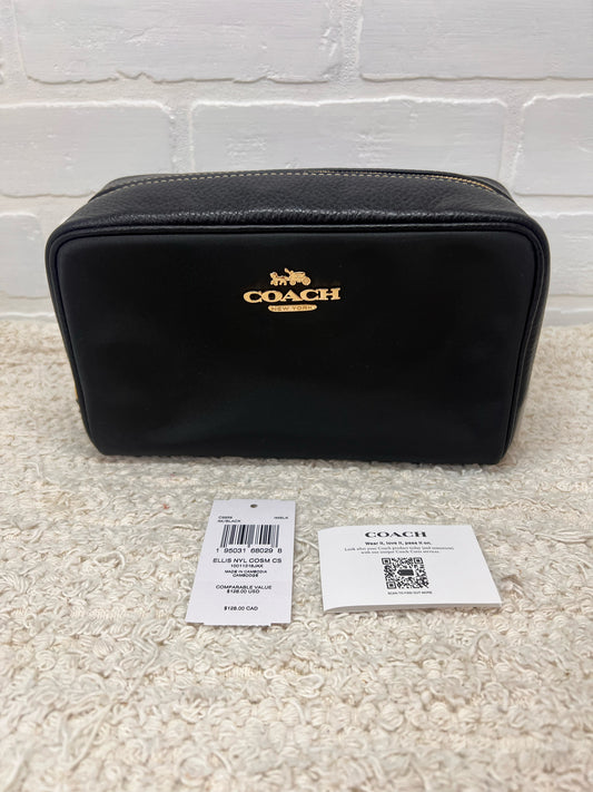 Coach Leather & Canvas Black NWOT Travel Case - Ellis