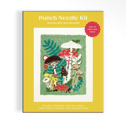 Woodland Mushrooms Punch Needle Kit