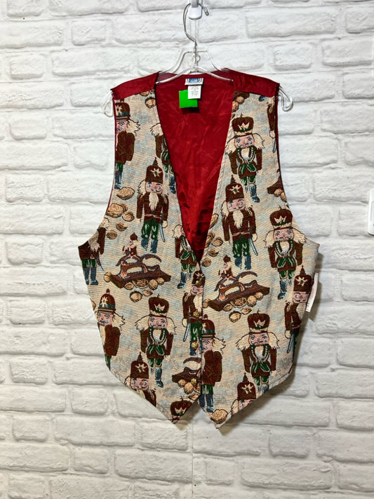 Size 20W 90's 'ugly Christmas' nutcracker vest