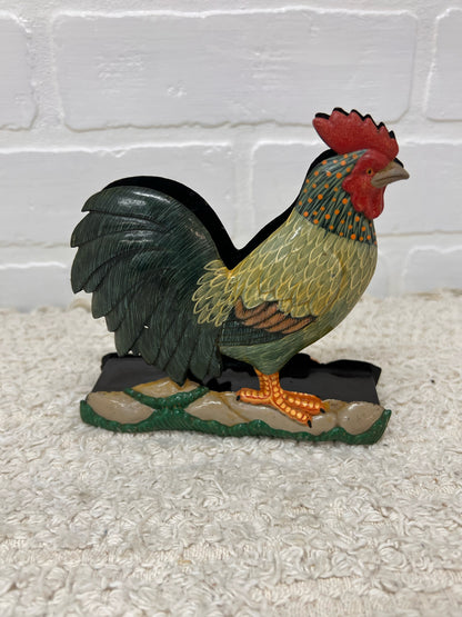 Vintage Resin Rooster Napkin Holder
