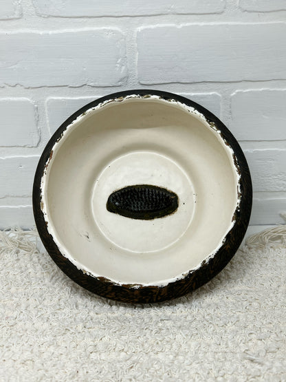 McCoy pottery shallow bulb dish 1960s