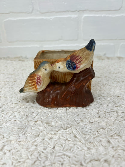 Vintage made in Japan two birds planter