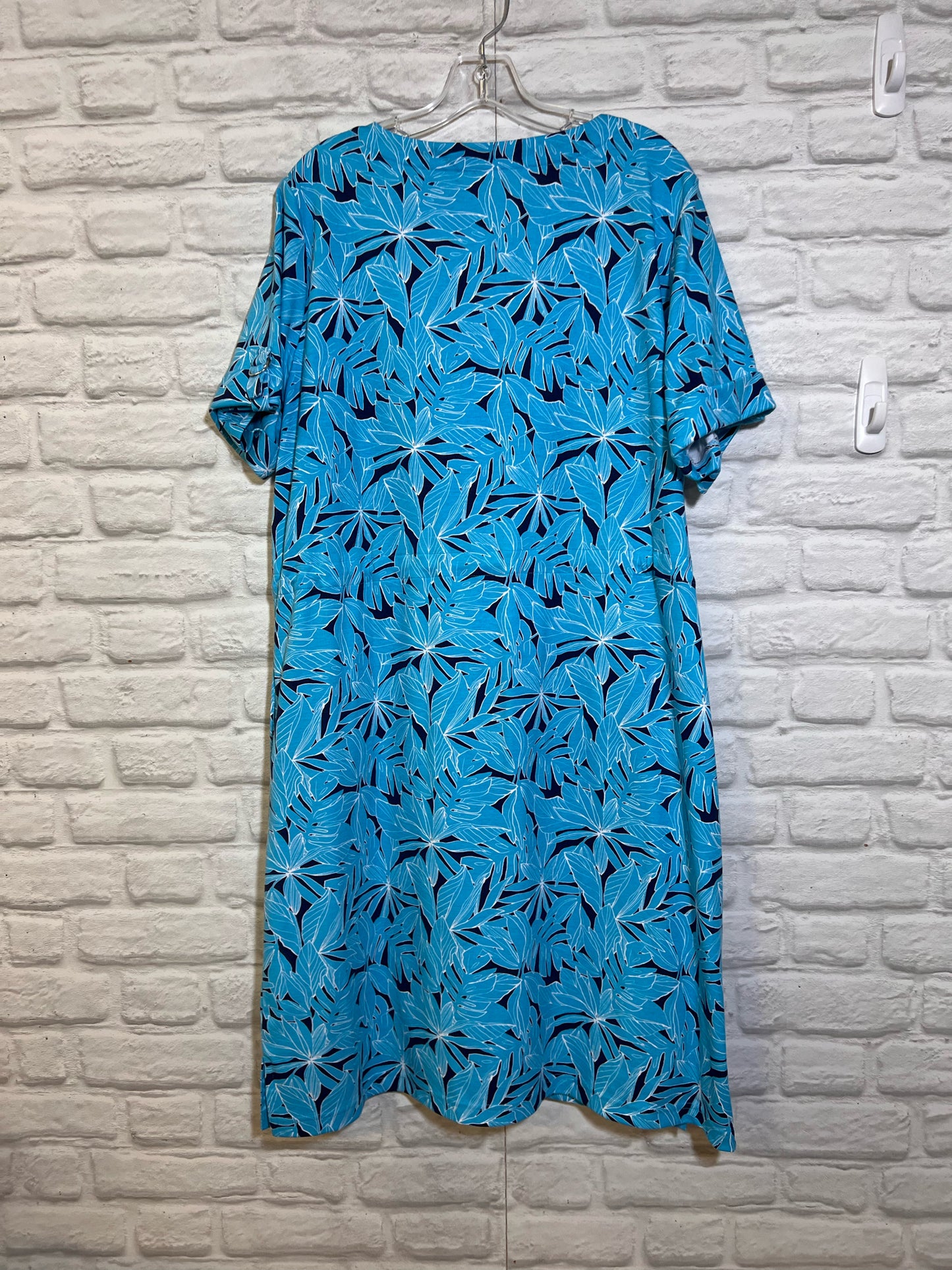 Size XL Appleseed's Blue Tropical Dress
