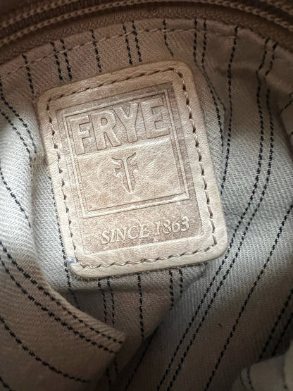 Frye Melissa Hobo Bag in Light Tan Distressed Italian Leather