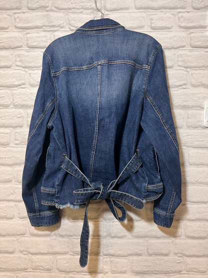 Size XL CAbi Denim Jacket w/ Tieback
