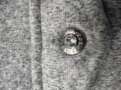 Size M Harley-Davidson Gray Fleece Zip-Up Turtle-Neck Jacket