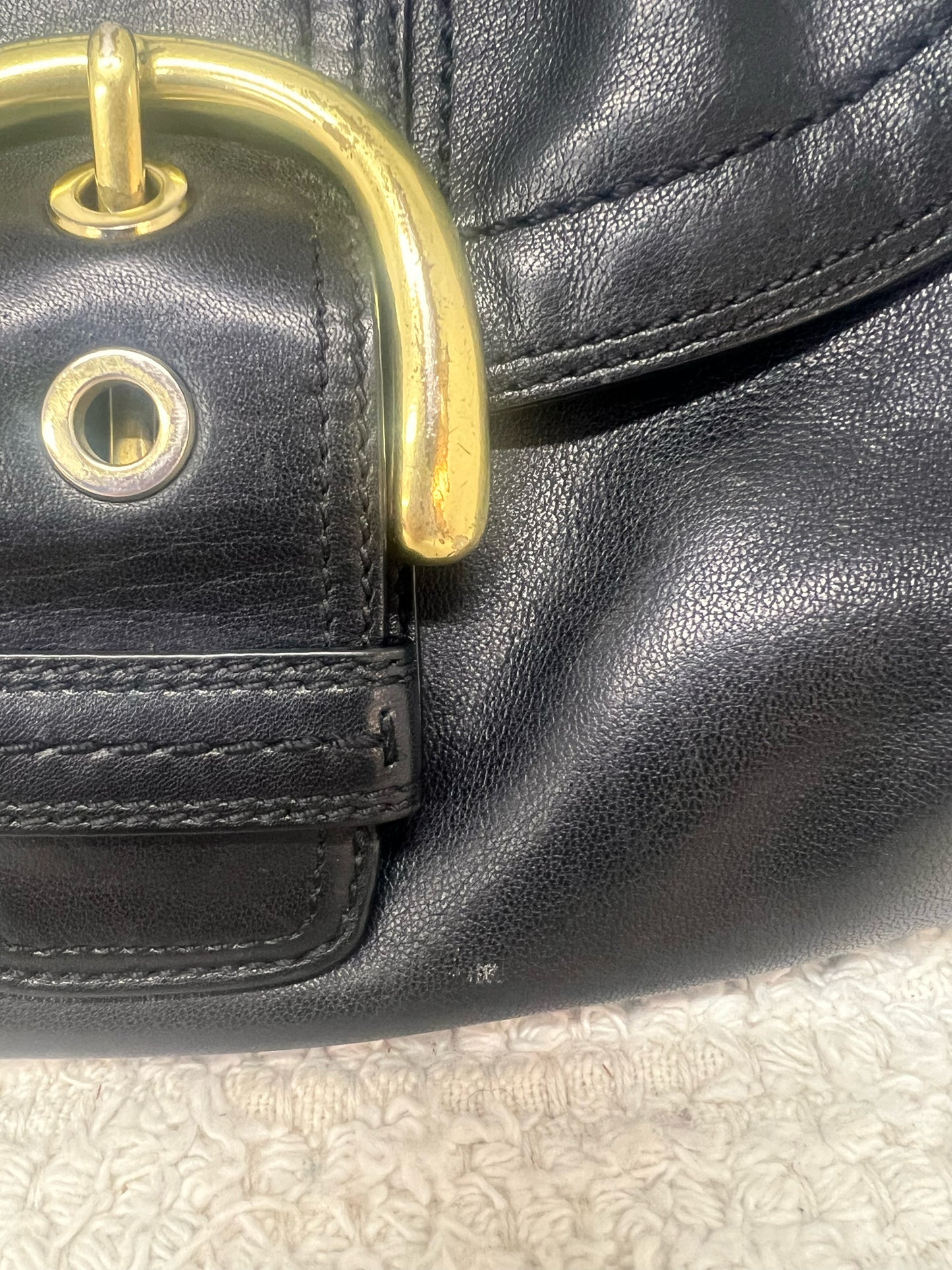 Vintage Coach Soho Mini Shoulder Bag F11840 – Black Leather – Y2K / 90s Era