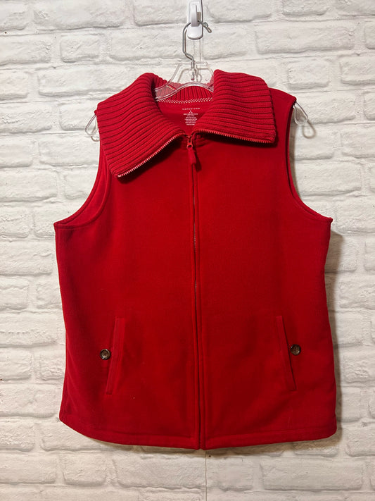 Size XL Land's End Red Fleece Vest