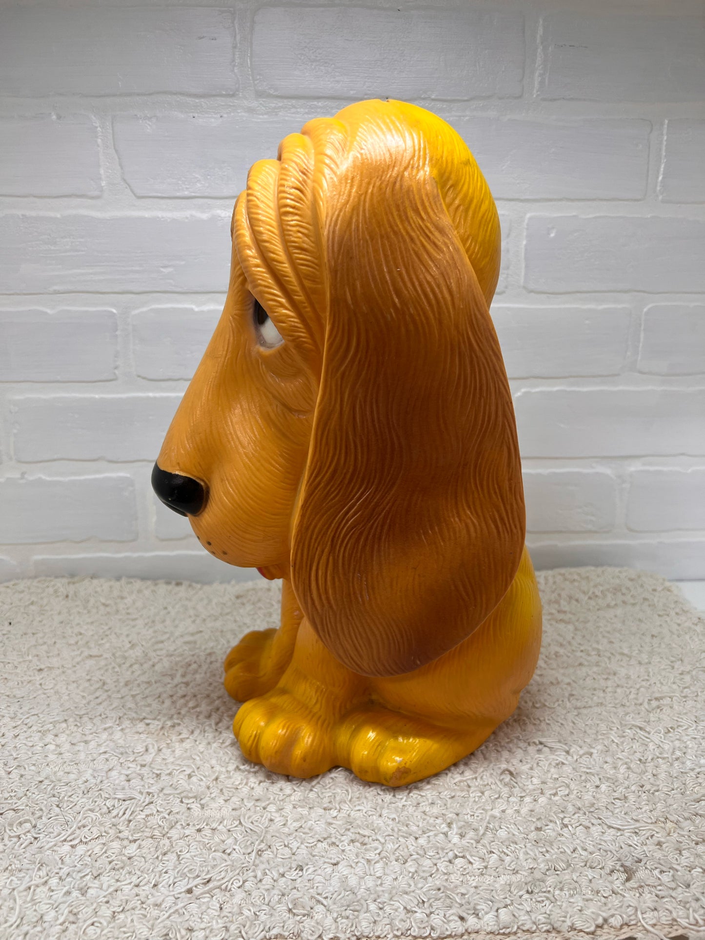 My Toy 1970's Plastic Sad Hound Dog Bank