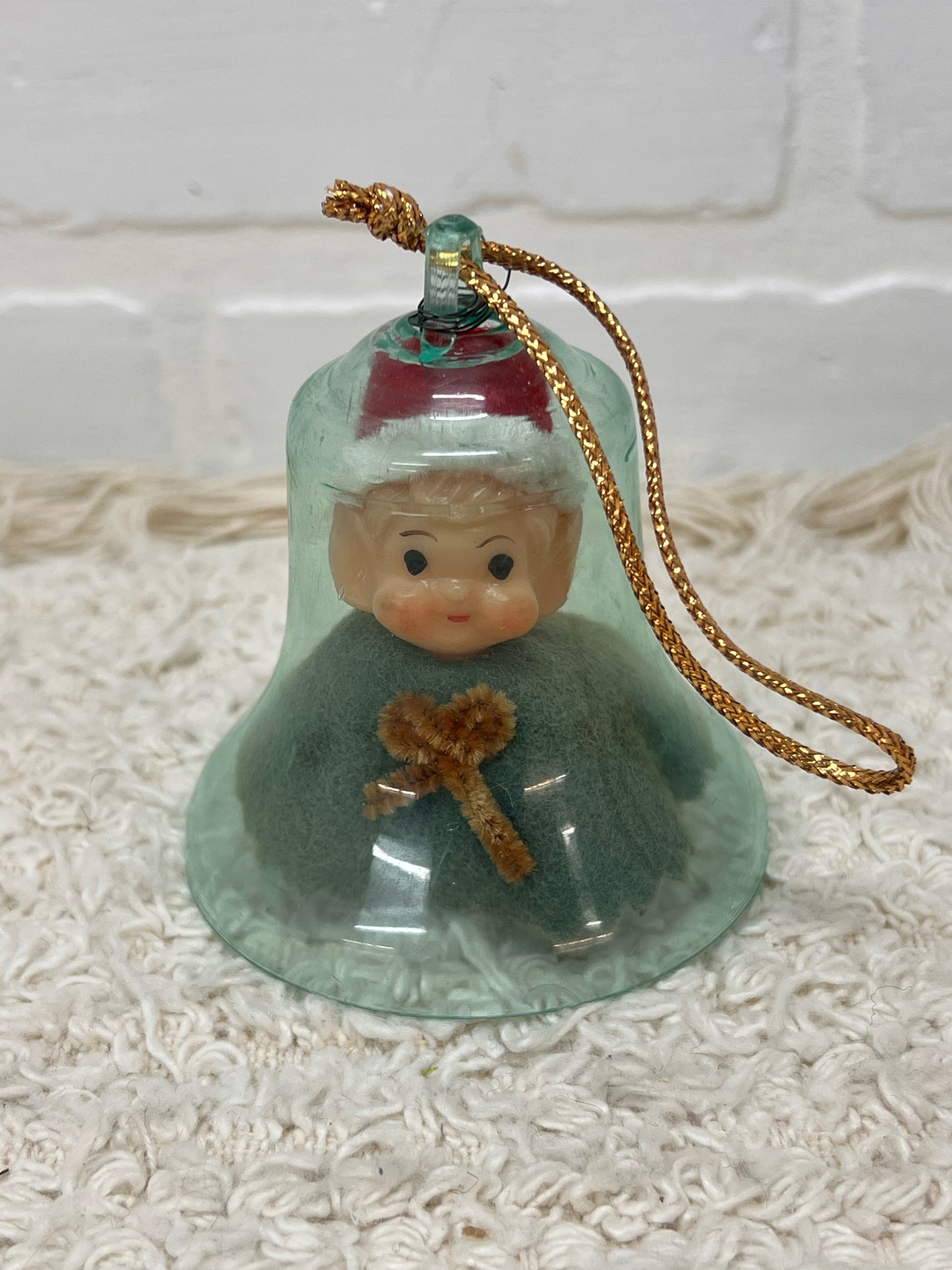 Mid-Century Pixie in a Bell Ornament