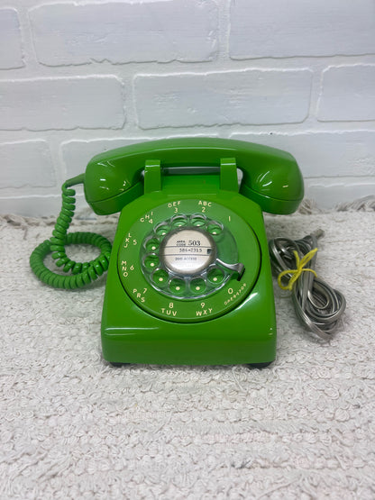 Stromberg-Carlson Lime Green 1970's Dial Corded Telephone