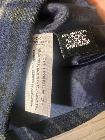 Size L Relativity Wool Blend Plaid  Coat