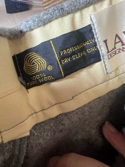 Landav Vintage Gray Wool Knickerbocker Pants Tagged Size 10