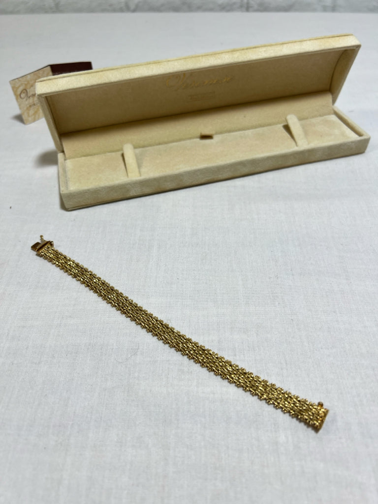 18K gold plated sterling silver bracelet