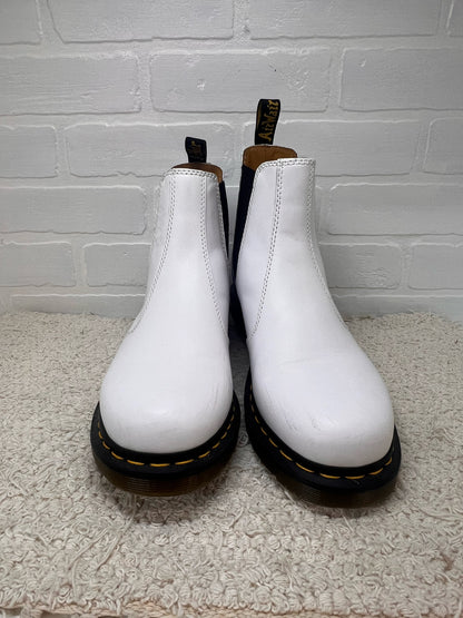 Shoe Size 11 Doc Martins White Chelsea Style Pull On Boot