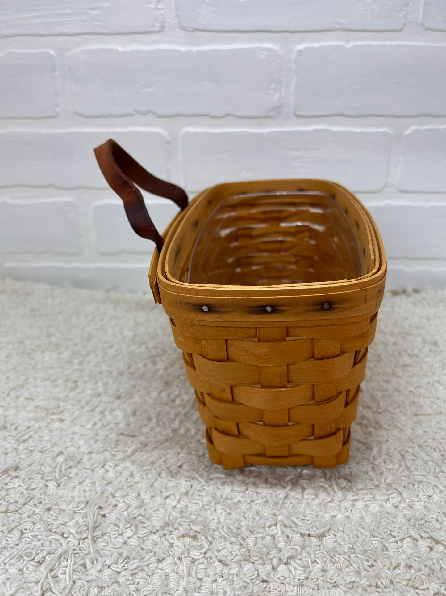 Small Longaberger Wall  Hanging  Basket Dated 1998