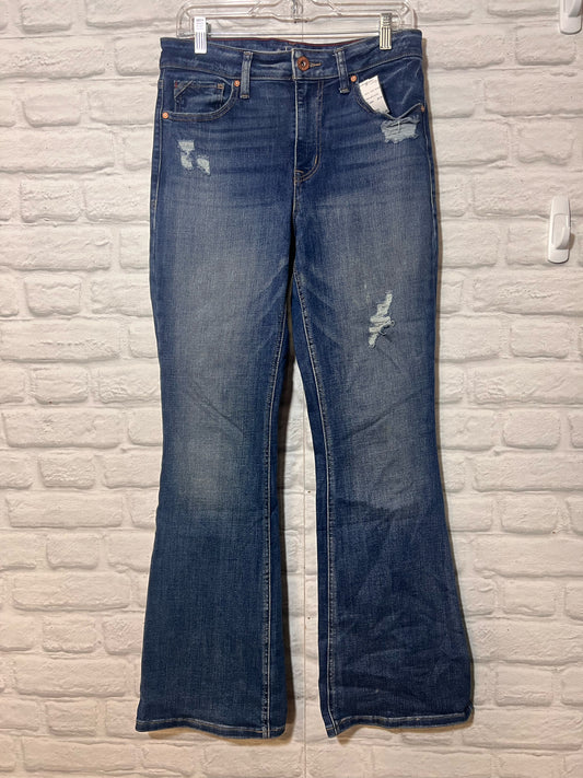 Edgely Size 10 Distressed Flare Leg Jeans