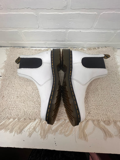 Shoe Size 11 Doc Martins White Chelsea Style Pull On Boot