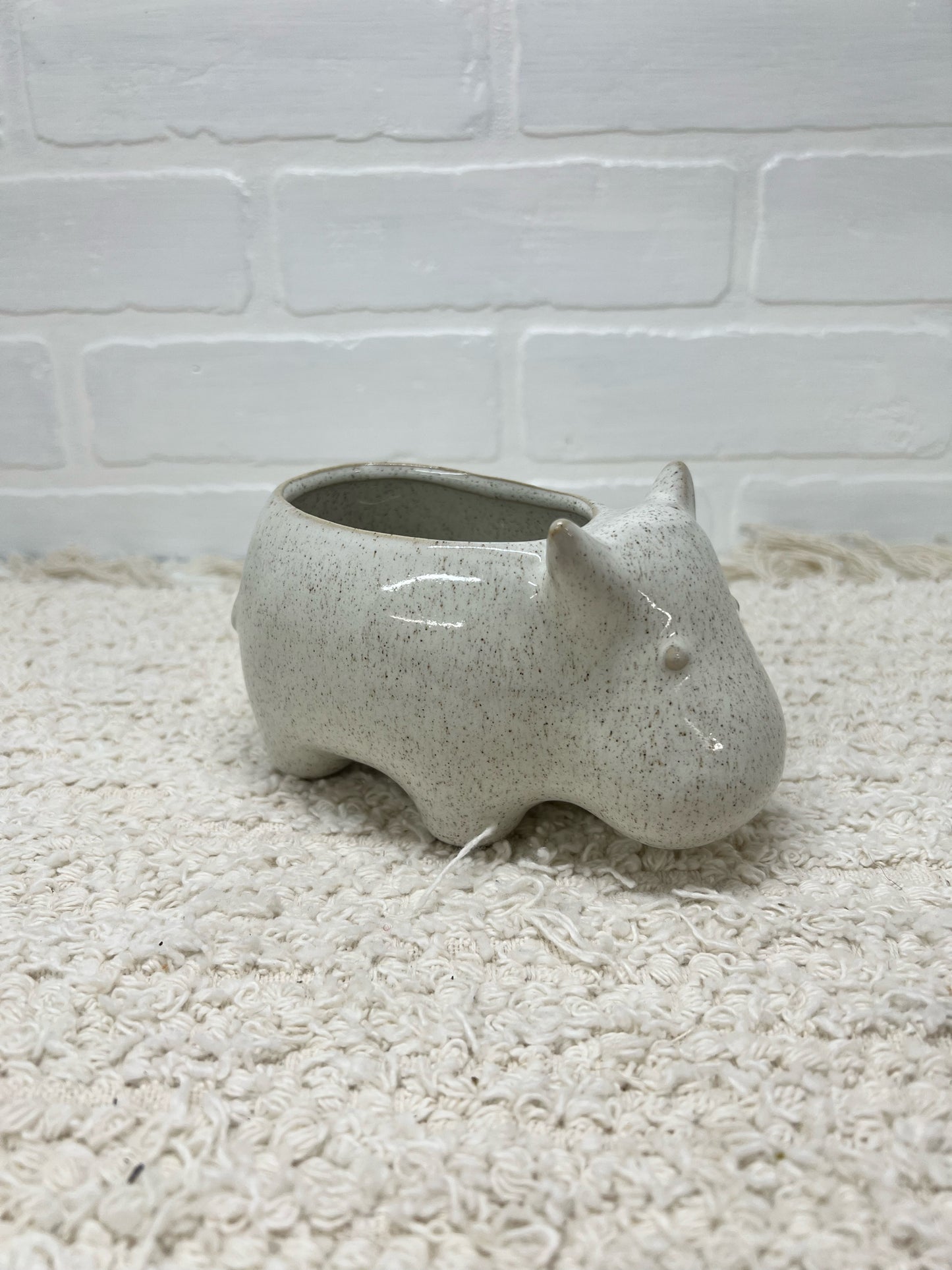 Ceramic Hippo Planter