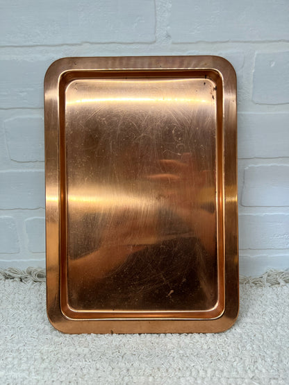 Vintage Copper Serving Tray