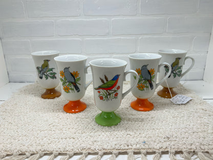 1960's Fred Roberts pedestal mug set (5 piece)