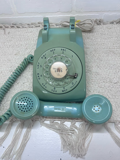 Kellogg Mint Green Rotary Telephone 1960's