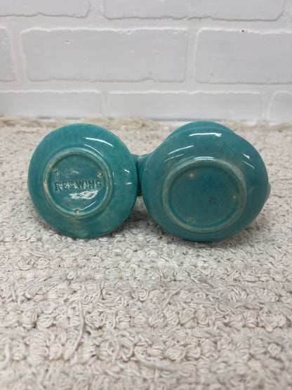 Red Wing Pottery Cream & Sugar Set - Gypsy Trail Turquoise BLue