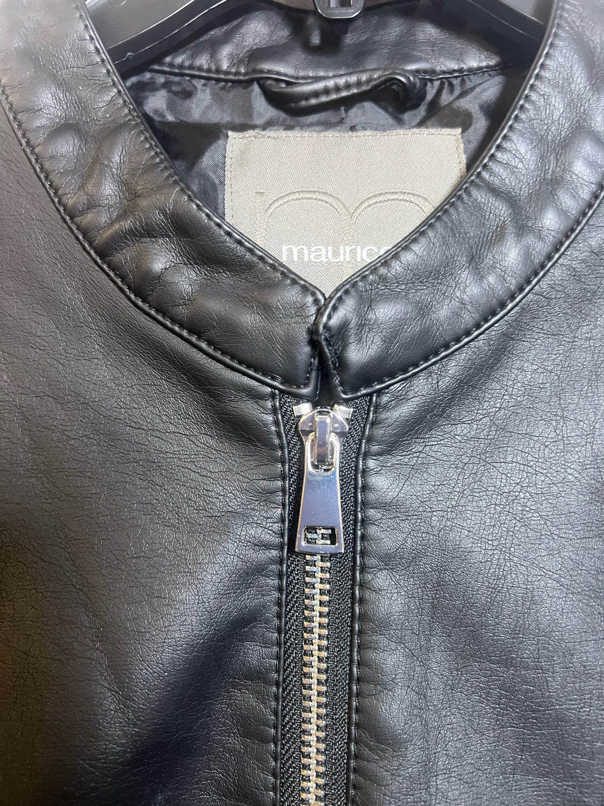 Size XL Maurice's NWT Black Polyurethane Jacket