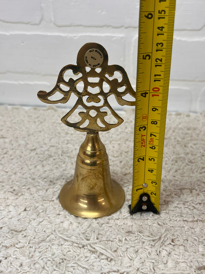 Vintage Brass Bell w/ Angel Handle
