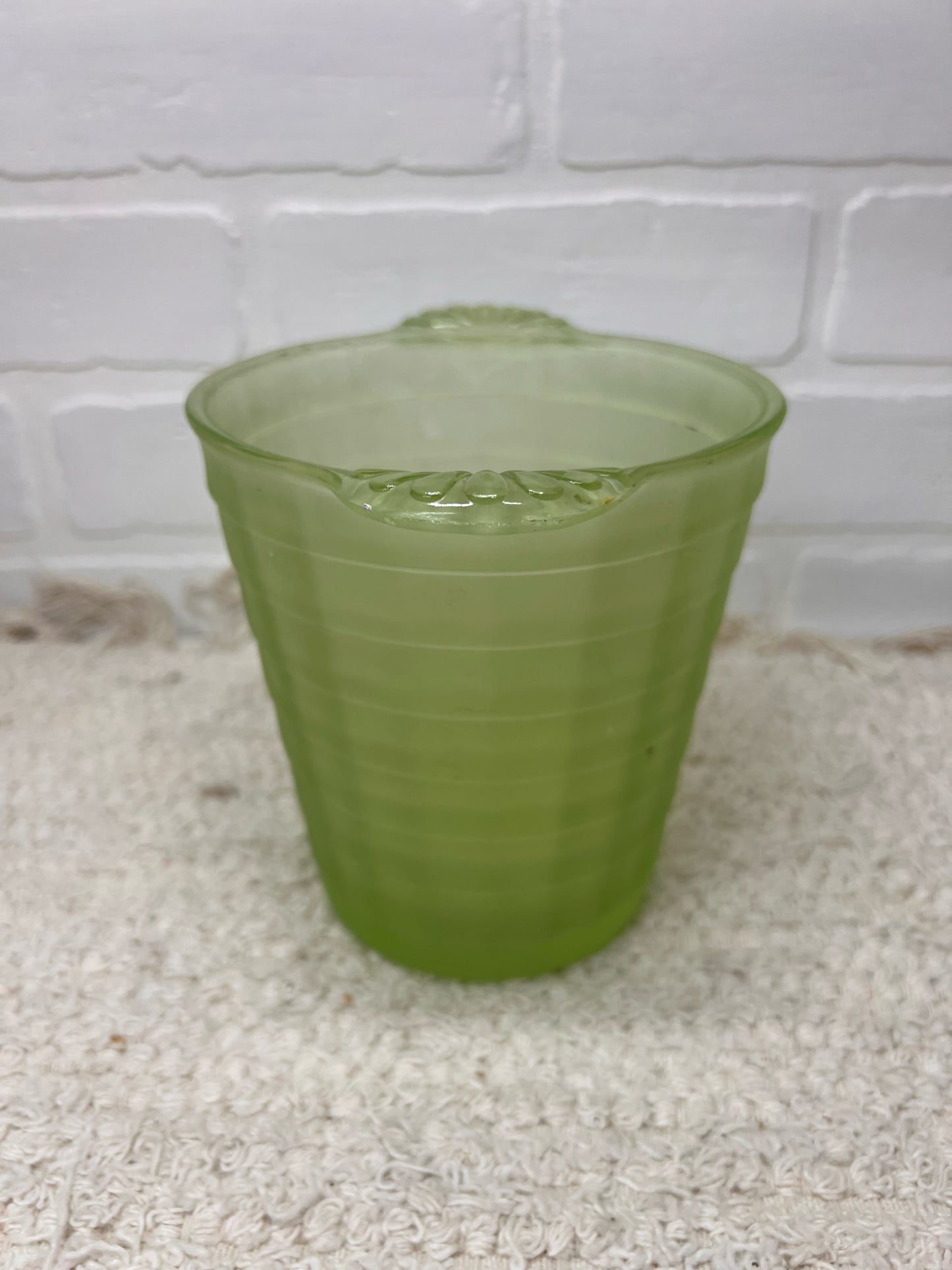 1930's Uranium Glass Frigidaire Ice Bucket