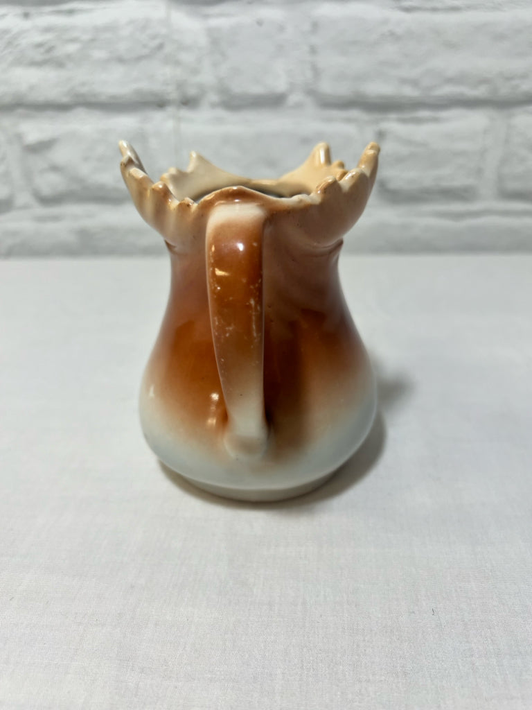 Vintage moose head & antlers Austrian creamer