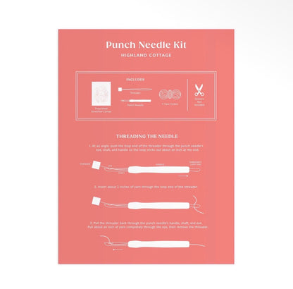 Highland Cottage Punch Needle Kit