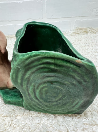 Vintage bunny planter