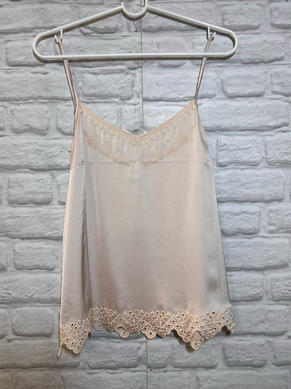 Size M CAbi Silky Embroidered Camisole