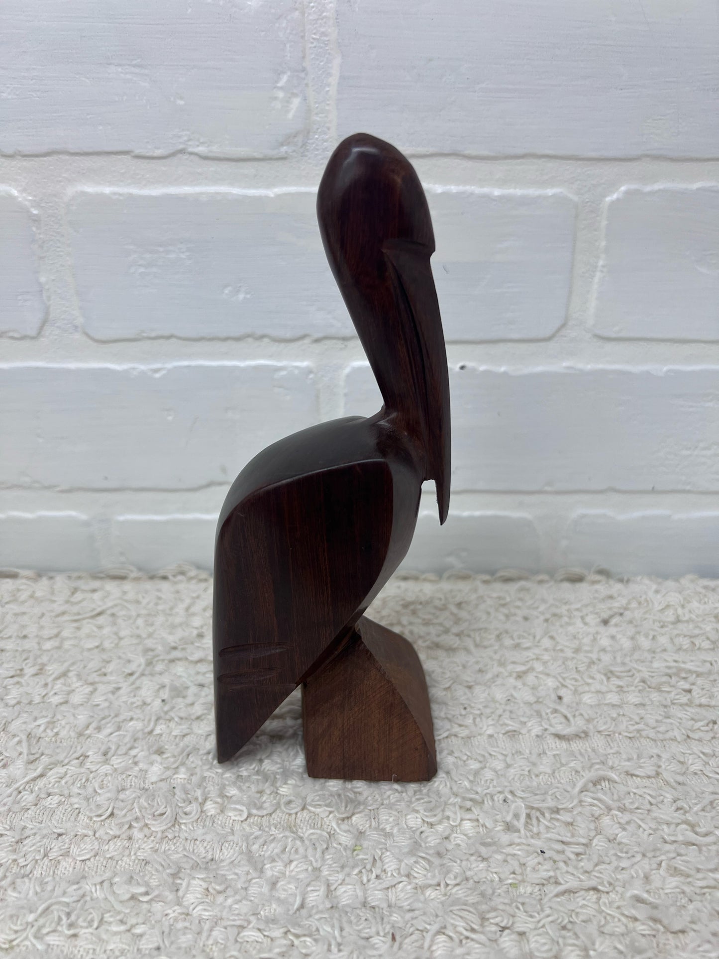 Hand Carved wood pelican