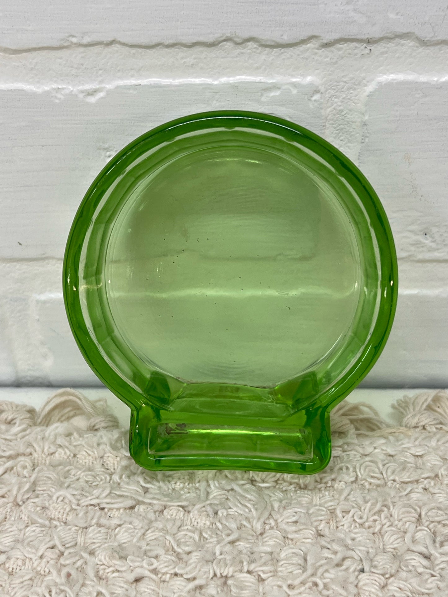 Vintage Uranium Glass Ashtray