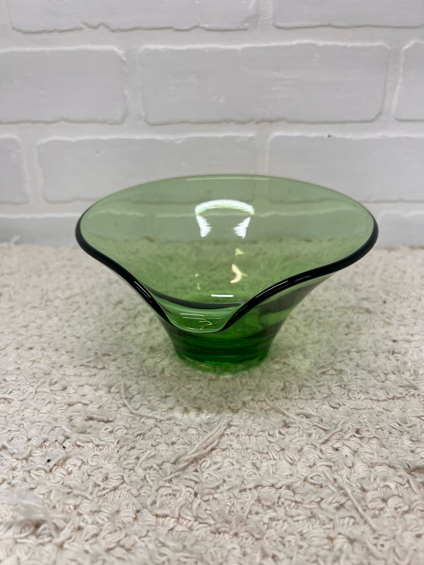 Viking Glass Green Bon Bon Bowl