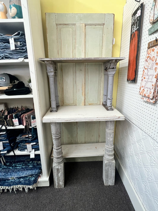 Gingerbread Lane large rustic shelf made from repurposed door