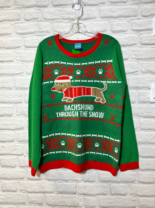 Size XL Norther Pole Dachschund Chistmas sweater