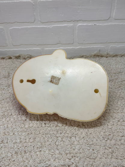 Vintage Plastic Santa Face Wall Mounted Music Box - 1970's