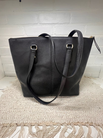 Kate Spade Penny Larchmont Avenue Black Pebbled Leather Shoulder Bag – Classic Designer Handbag