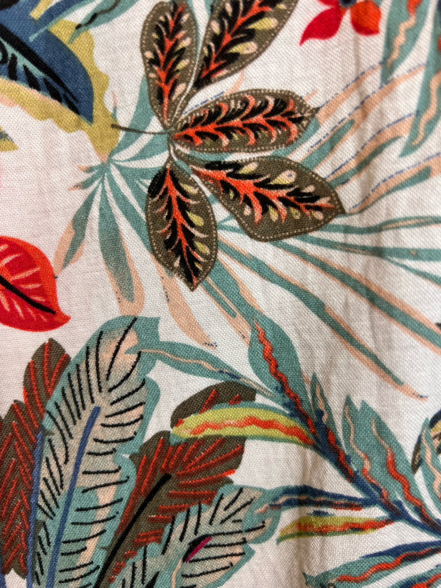 Size L Pure Essence Tropical Print Maxi Tank dress