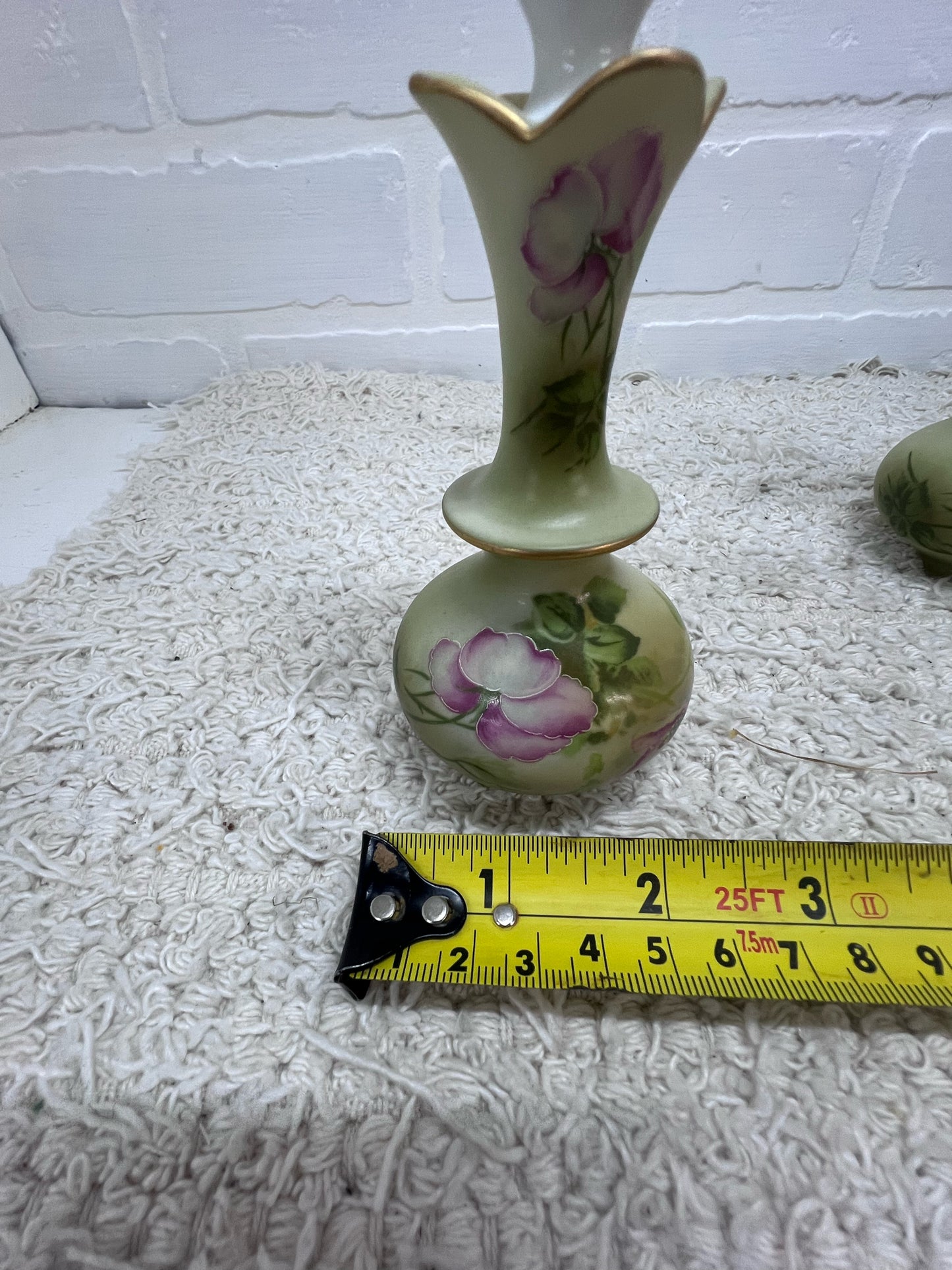 Nippon Vanity Set - Hand painted rose pattern