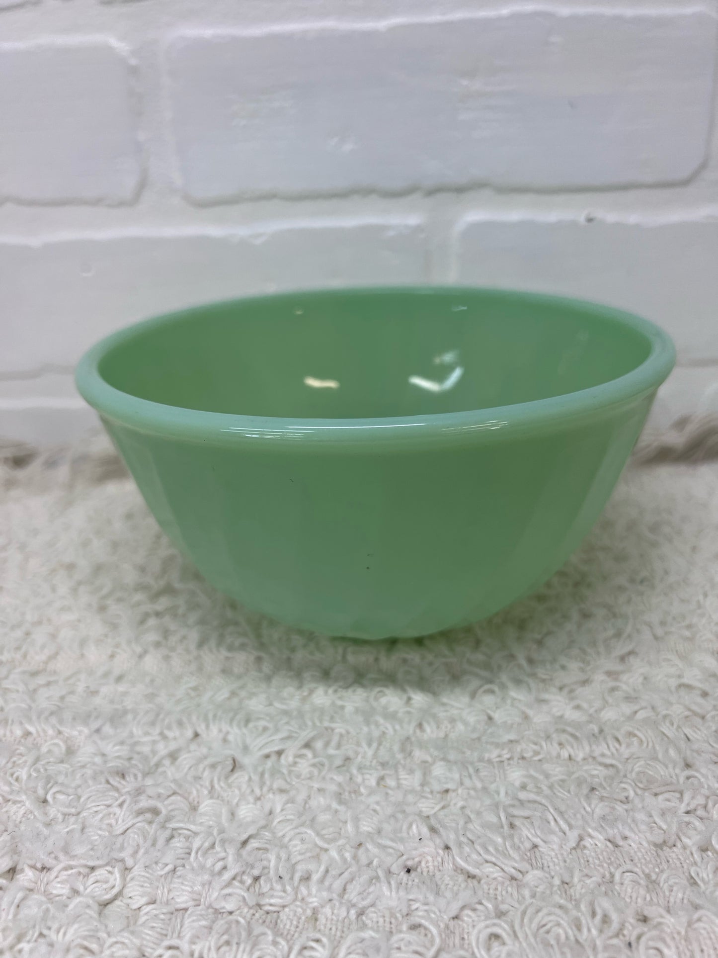 Fire King Jadeite Swirl Mixing Bowl 6 inches