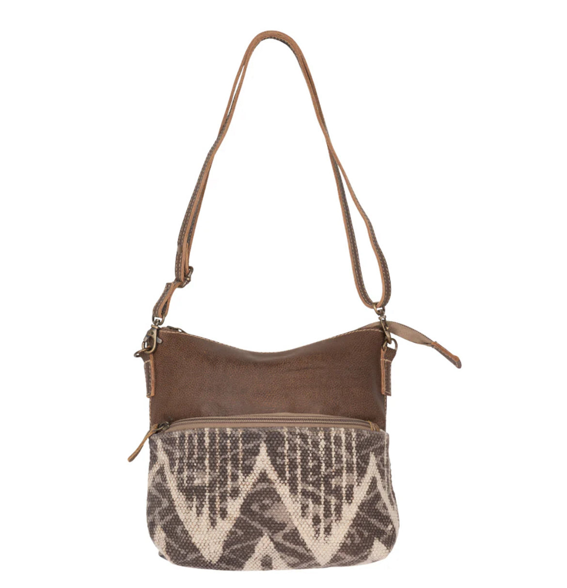 Myra Bag Coffee Canvas Small Crossbody